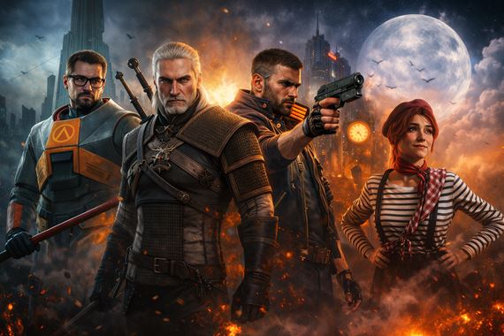 Aké hry roka sme na Sectore vybrali od roku 1999 do roku 2025?